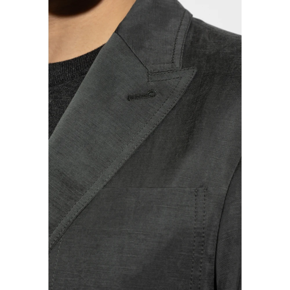 Giorgio Armani Blazer met zakken Gray Heren