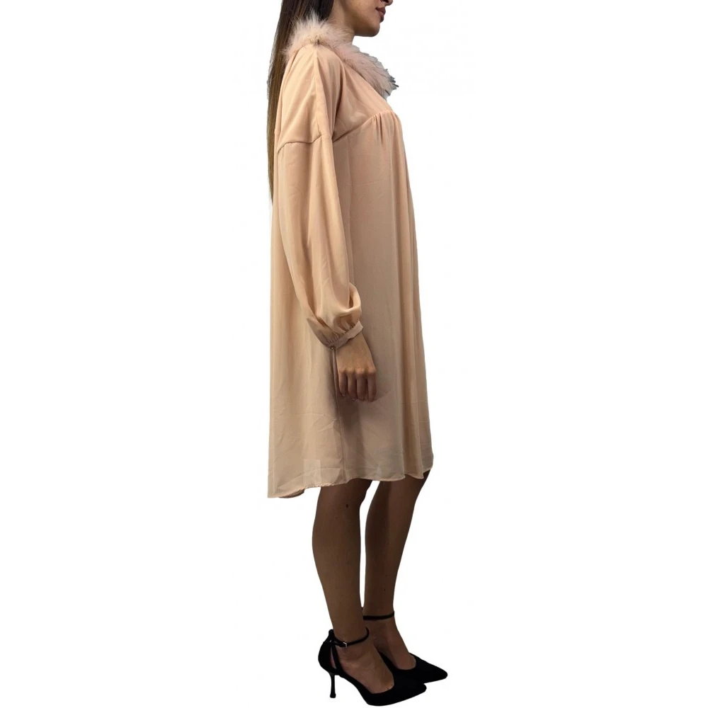Fracomina Elegante Jurk Beige Dames