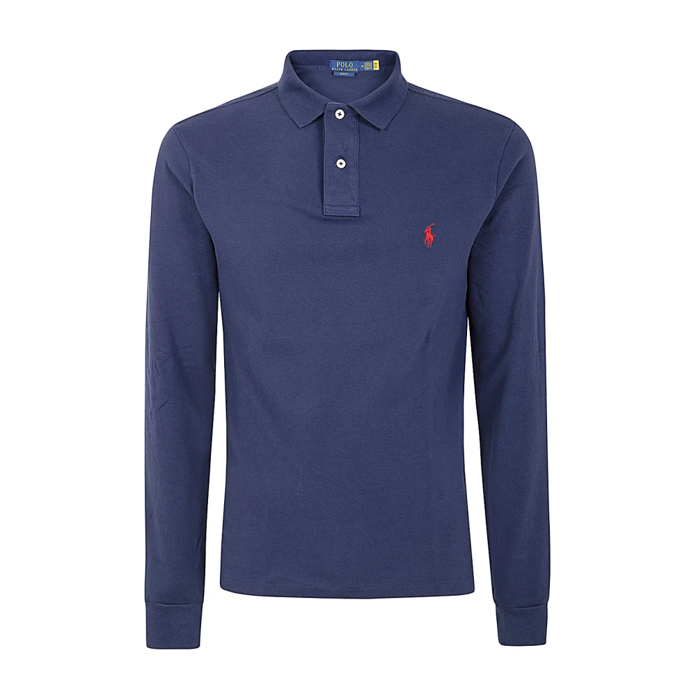 Polo Ralph Lauren Navy Gebreide Trui met Lange Mouwen Blue Heren