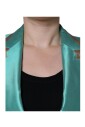 blazer-en-soie-vert-metallique-avec-revers-pointus