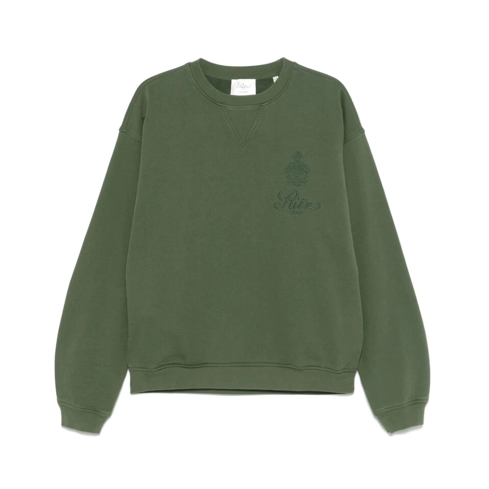 Frame Khaki Sweatshirt met Zakken Green Heren