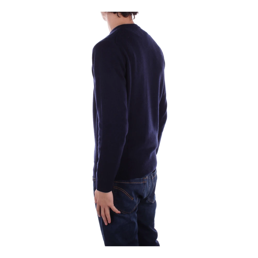Saint Barth Logo Front Sweaters Blue Heren