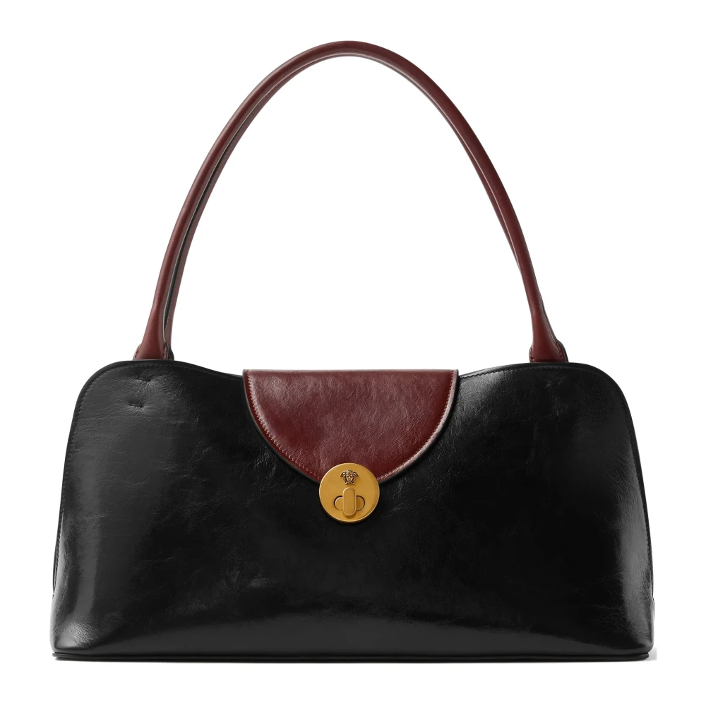 Versace Women's Black Handbags, One Size, Medium E/W Shoulder Bag