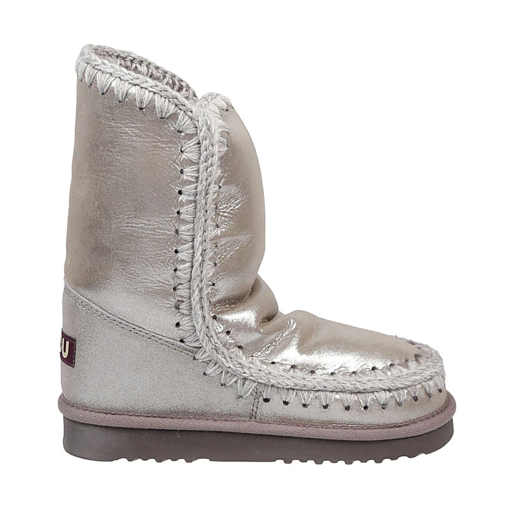 Mou Zilveren Eskimo 24 Enkellaarzen Gray Dames