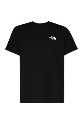 sort-bomuldsblandet-t-shirt-med-rund-krave