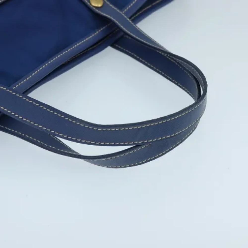Prada Vintage Pre-owned Nylon handbags Blue Dames