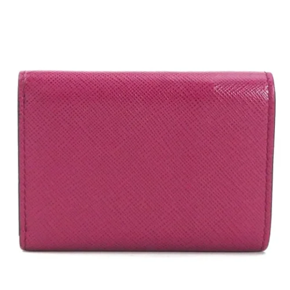 Prada Vintage Pre-owned Leather wallets Black Dames