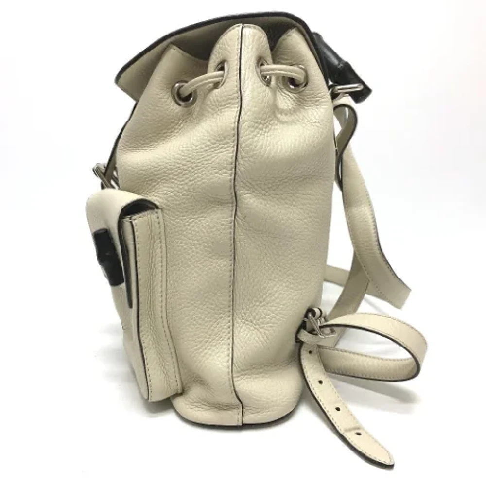Gucci Vintage Pre-owned Canvas gucci-bags White Dames