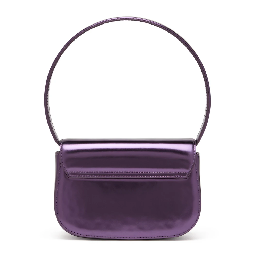 Diesel Paarse Leren Crossbody Tas Purple Dames