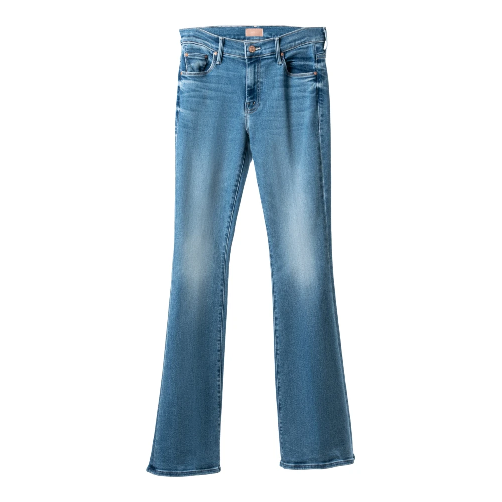 Mother Luxe Down Low Weekender Jeans Blue Dames