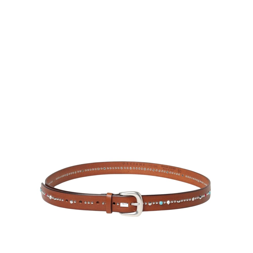 ベルト ORCIANI Woman Belt Brown D10388BUS BRUCIATO Orciani Women's Belt Leather Henna Dark Brown | derna.it