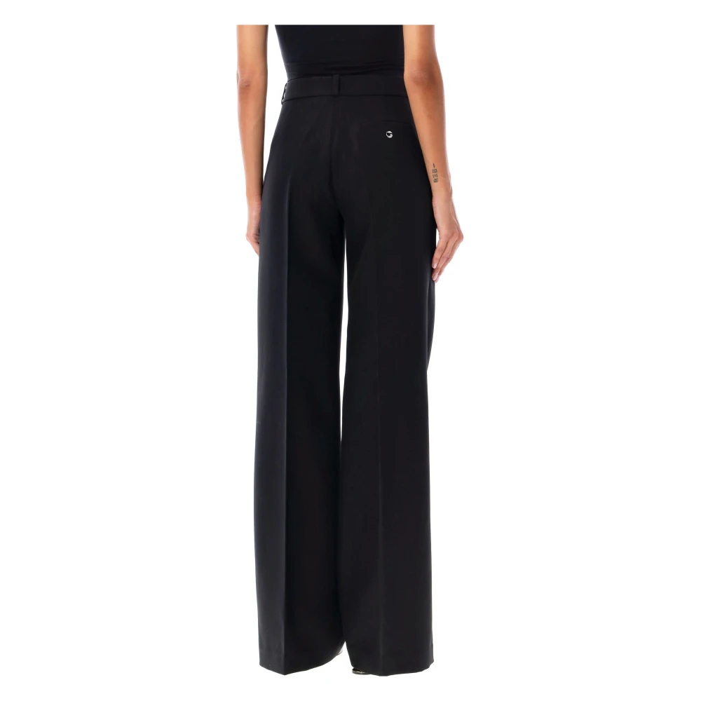 Coperni Zwarte Wijde Pijp Getailleerde Broek Black Dames