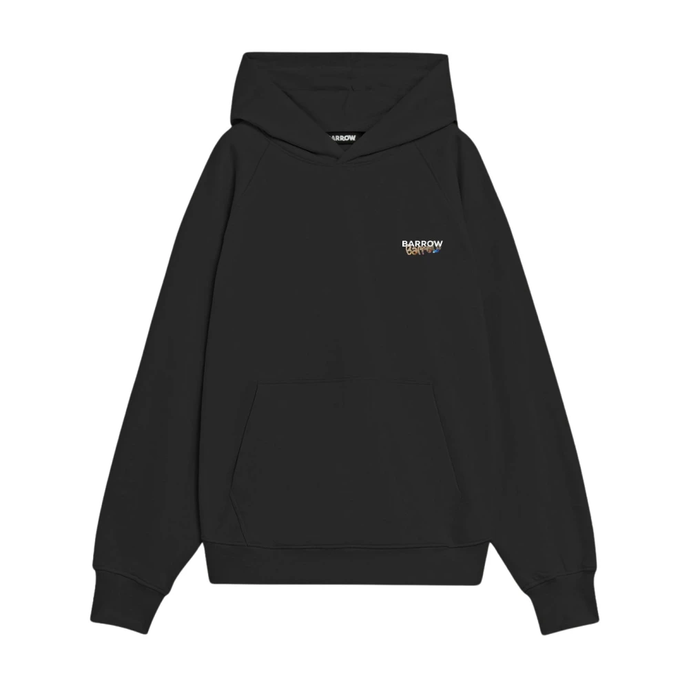 Barrow Black Logo Print Hoodie - Unisex - Hoodies - M - Sweatshirts & Hoodies