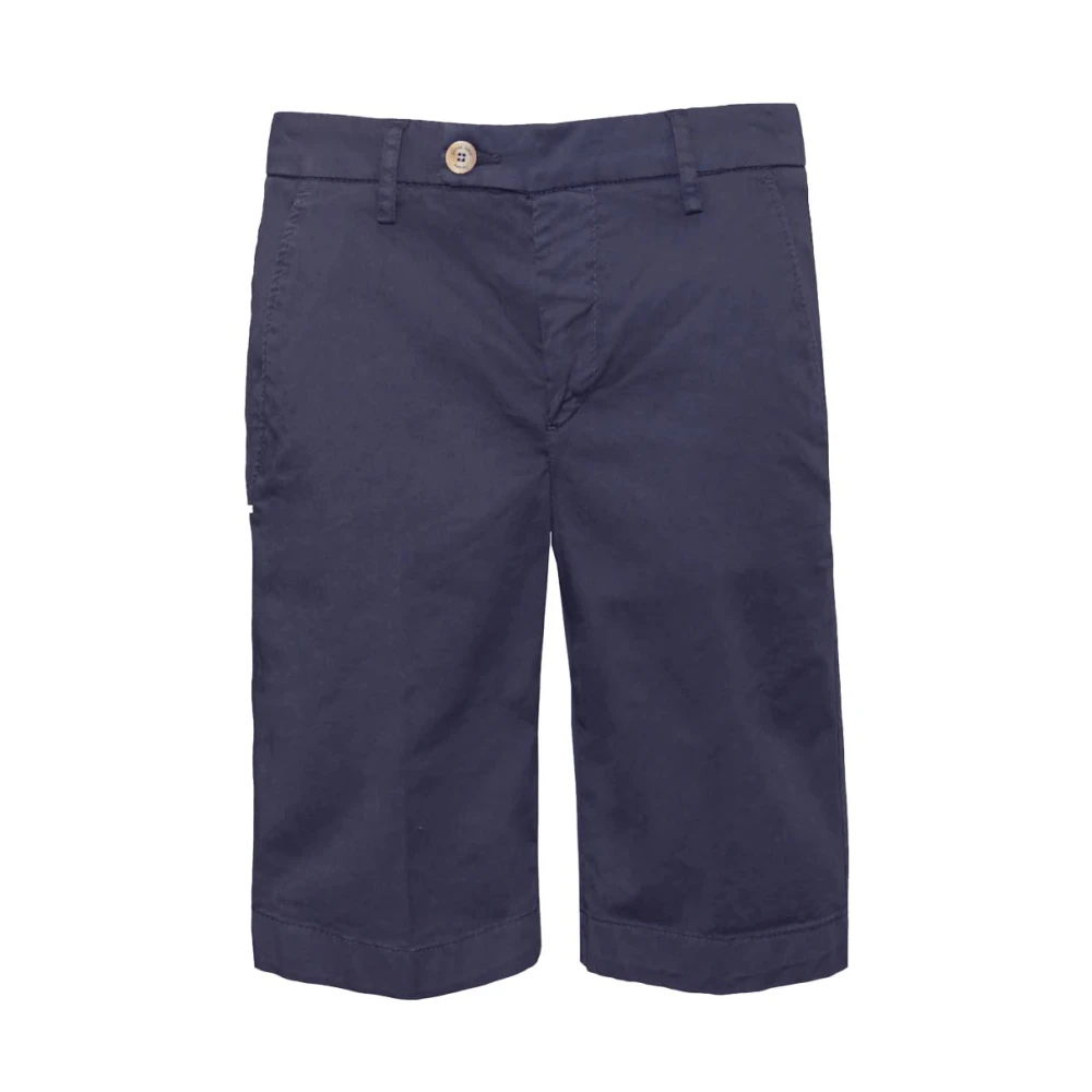 Entre amis Lichte katoenen chino Bermuda shorts Blue Heren