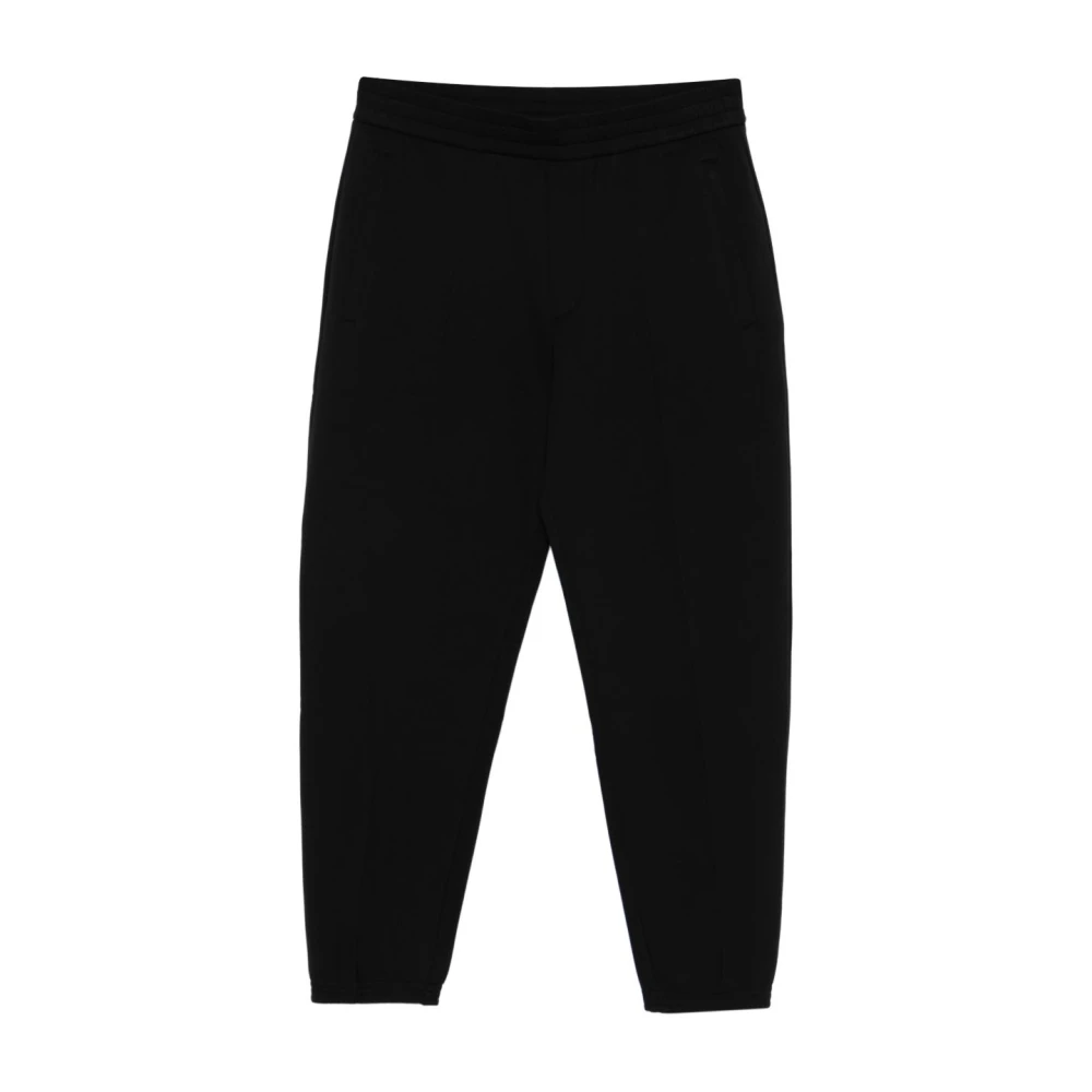 Emporio Armani Sweatpants, Male, Xs, Jogger Trousers In Double Jersey Black