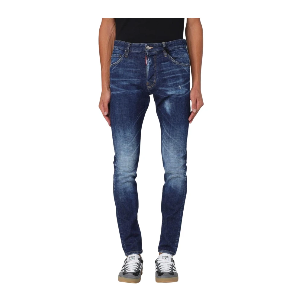 Dsquared2 Men's Blue Cool Distressed Skater Jeans For