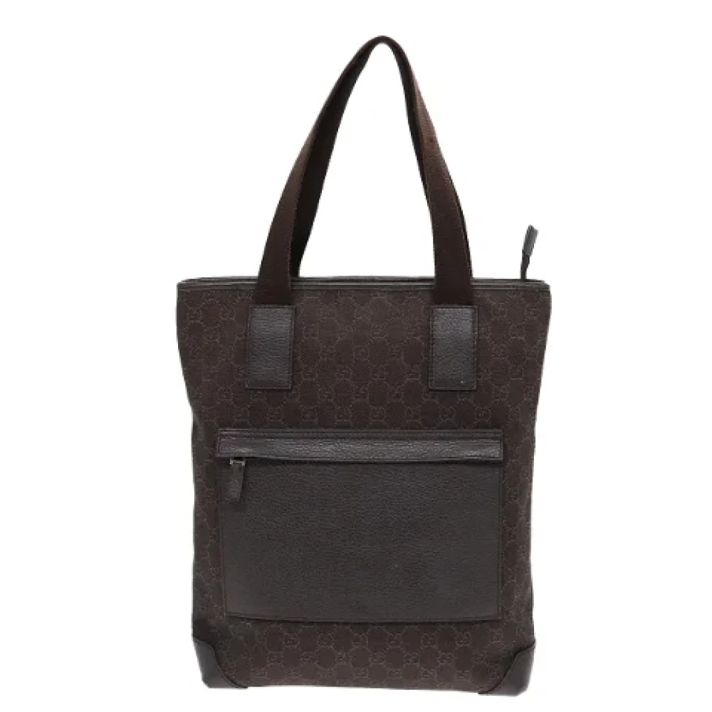 Gucci Vintage Pre-owned Canvas gucci-bags Brown Dames