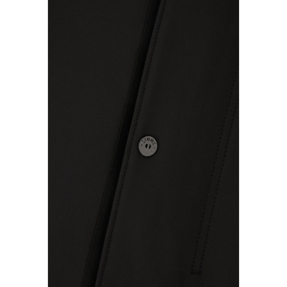 Stone Island Stijlvolle Jassen voor Mannen Black Heren