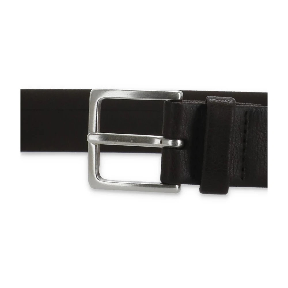 Orciani Bruin Nubuck Leren Heren Riem Brown Heren