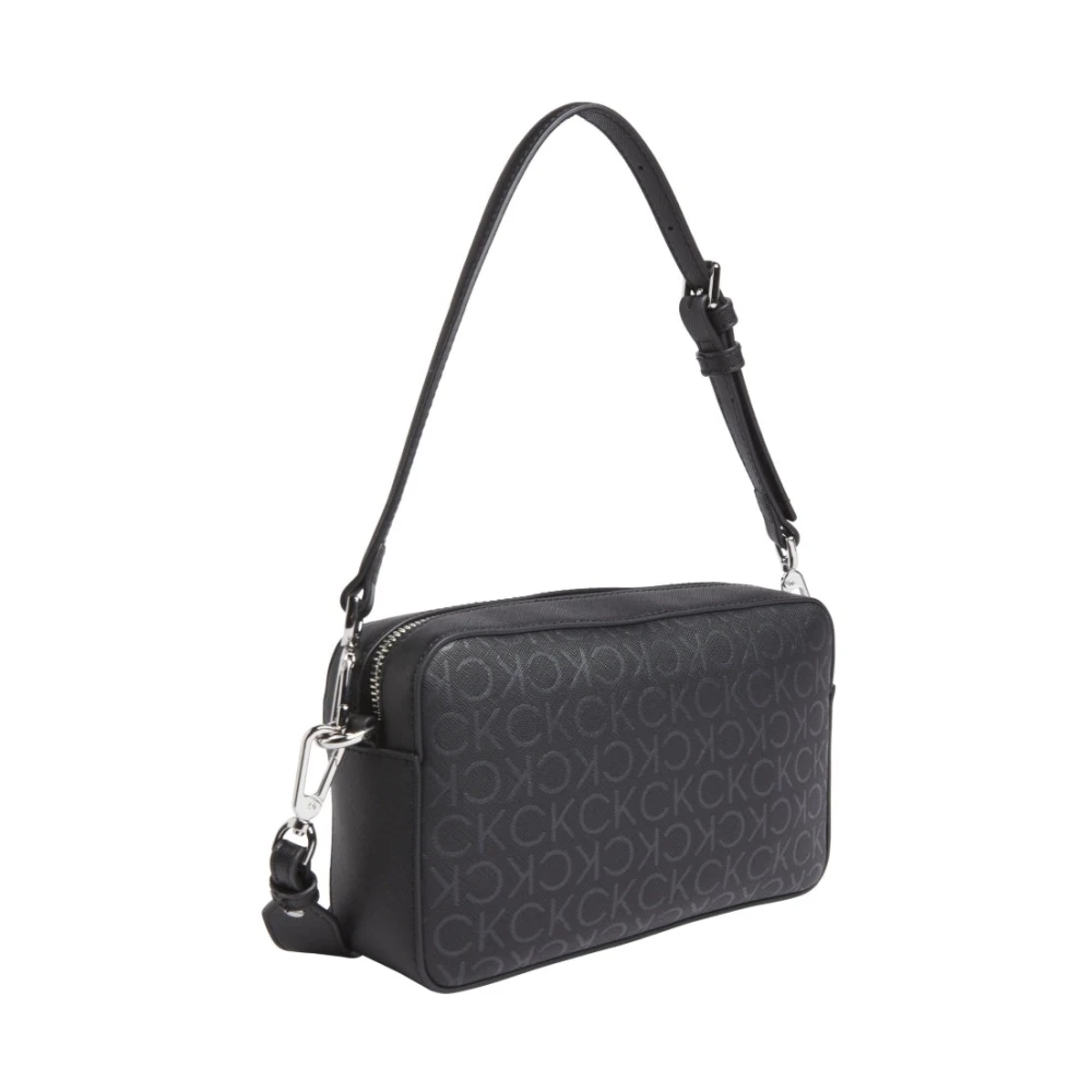 Calvin Klein Zwarte Cross Body Cameratas Black Dames