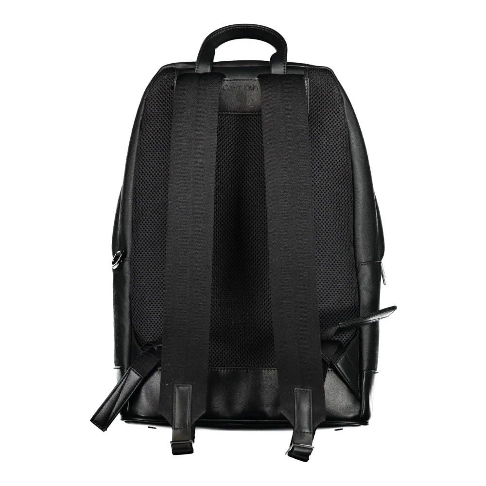 Calvin Klein Zwarte heren rugzak met laptopvak Black Heren