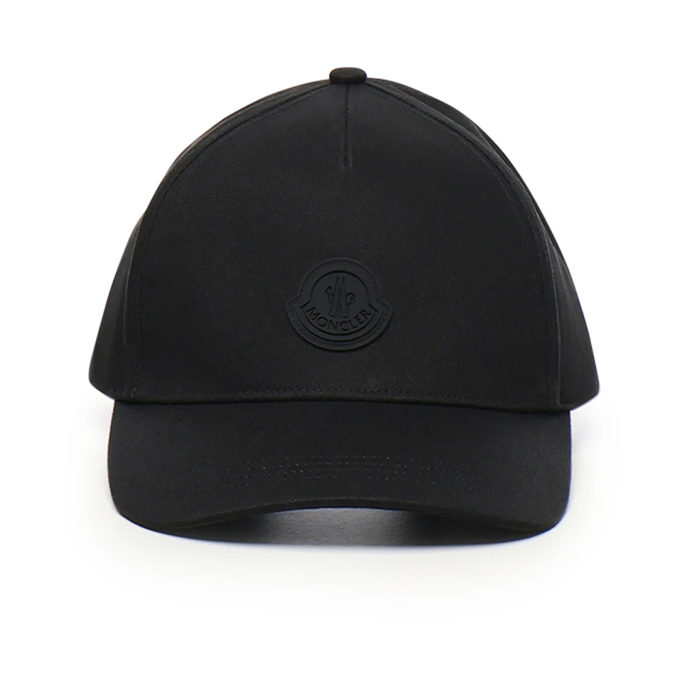 Moncler Zwarte Baseballpet Black Heren