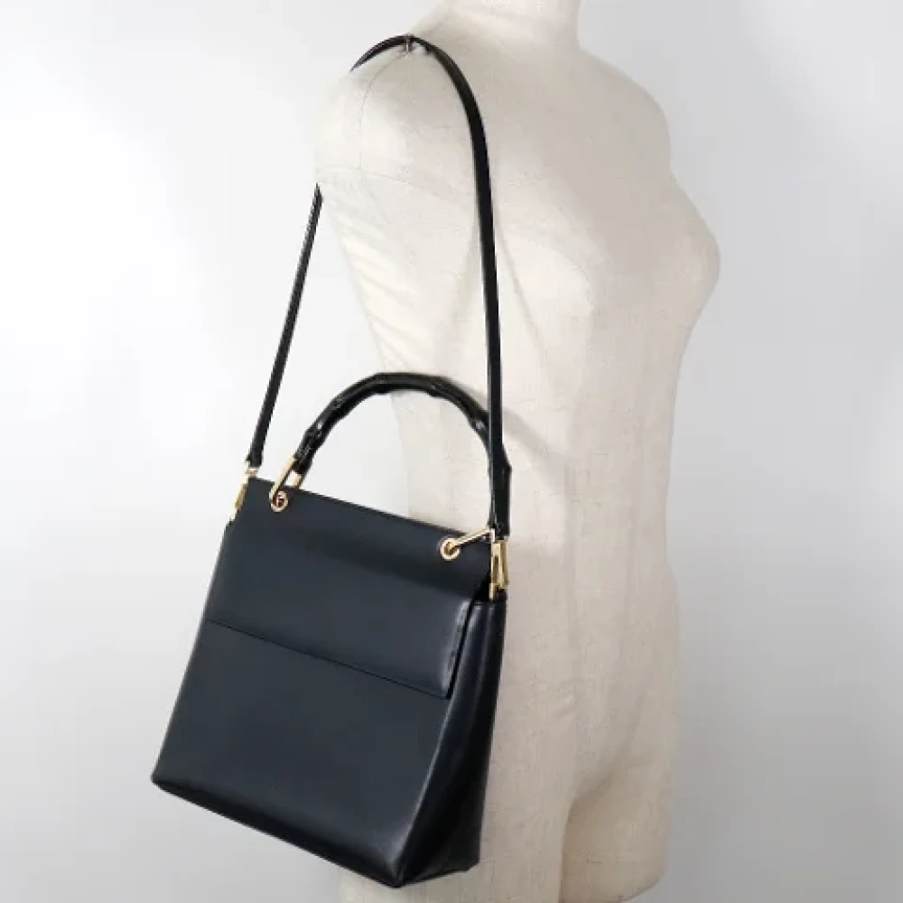 Gucci Vintage Pre-owned Leather gucci-bags Black Dames