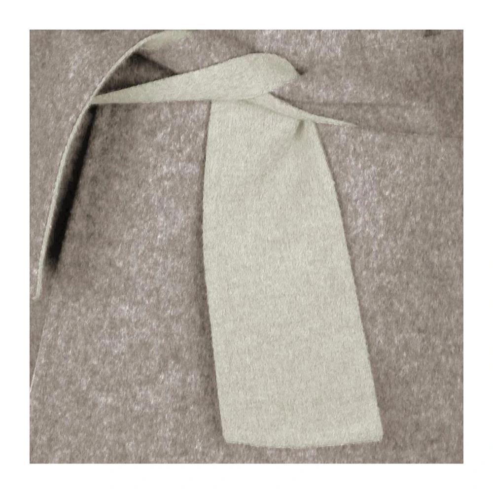 Made in Italia Wollen gewaad met capuchon Stijlvol ontspannen Beige Dames