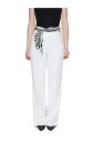pantalon-bootcut-en-polyester-blanc
