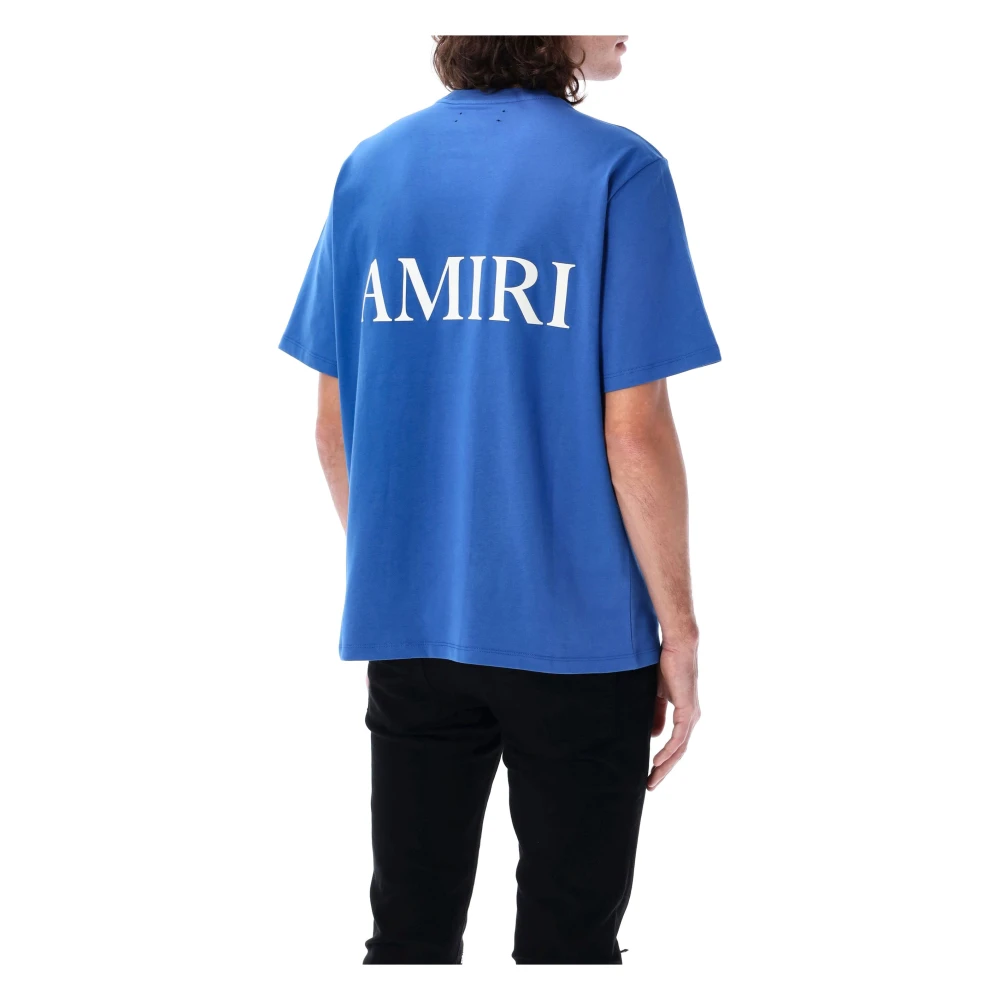Amiri Core Logo T-shirt Blue Heren