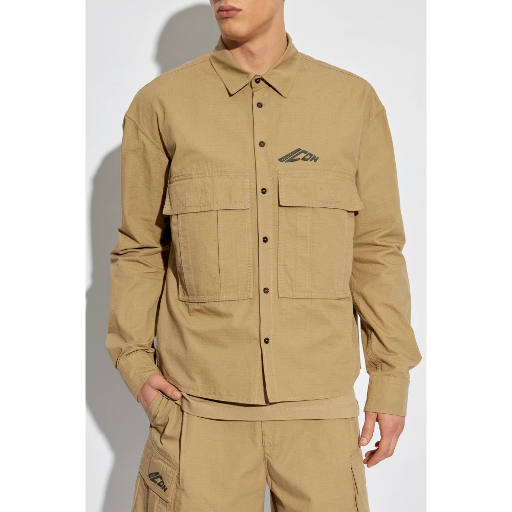 Dsquared2 Shirt met logo Green Heren