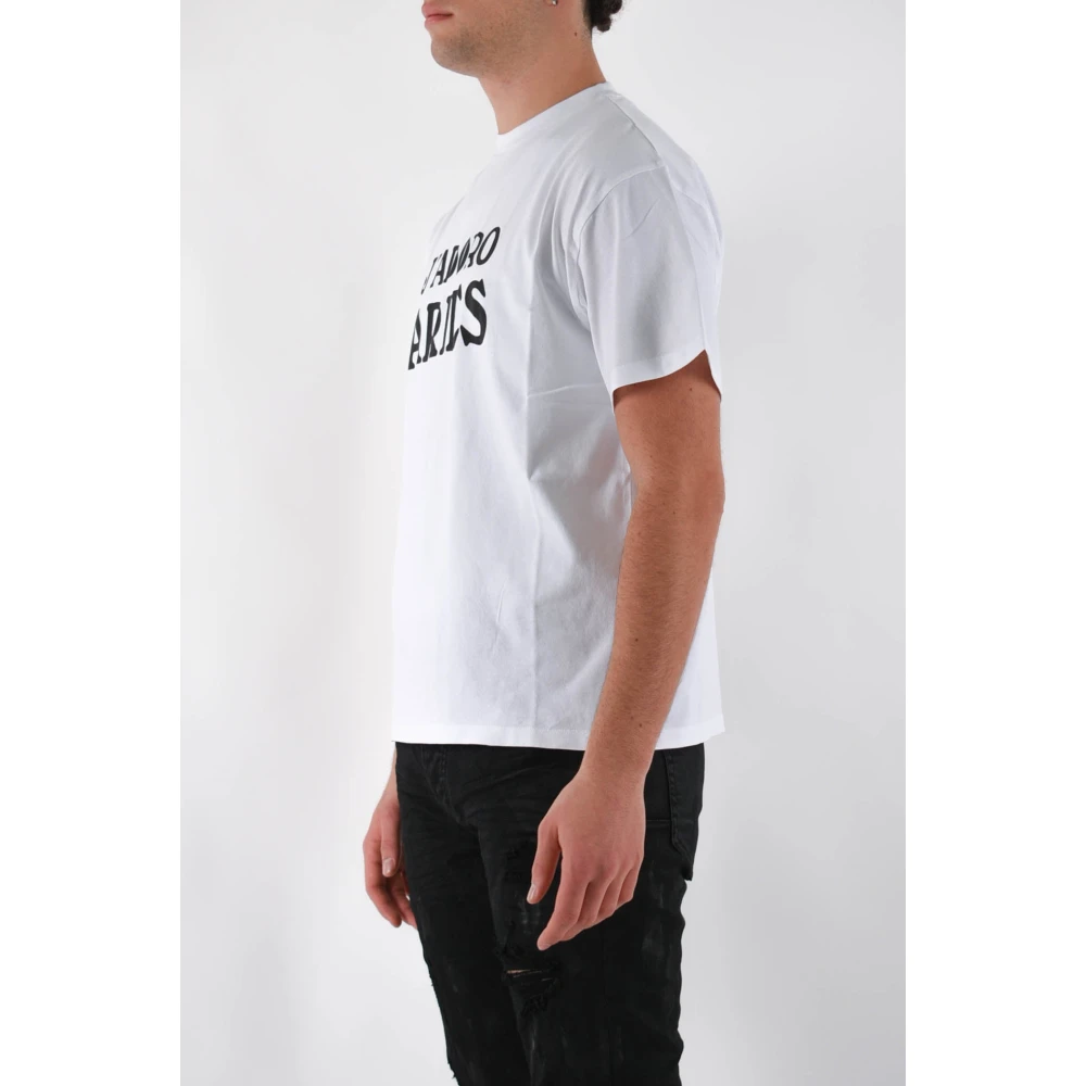 Aries Front Print Regular Fit T-shirt White Heren