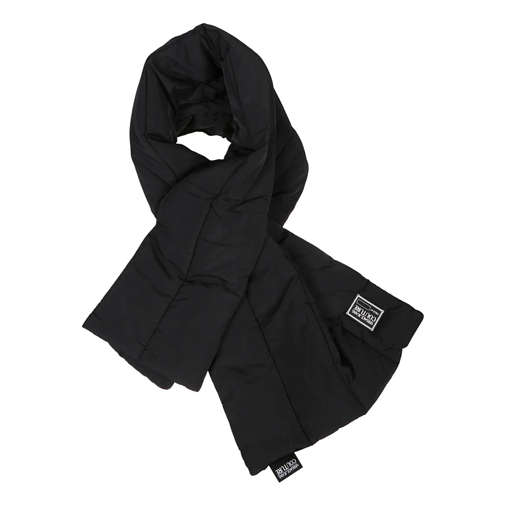 Versace Jeans Couture Gewatteerde Sjaal met Gummy Label Black Heren