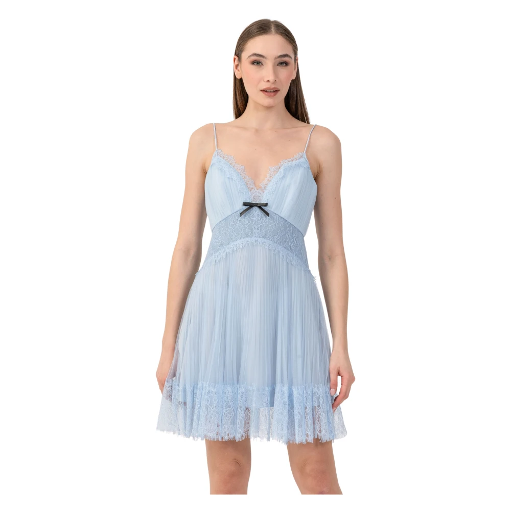 Kocca Blue Party Dresses, Female, Xs, Mid Thigh Layered Party Dress