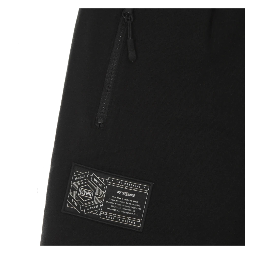 Dolly Noire Zwarte 3D Lettering Trainingsbroek Lichtgewicht Black Heren