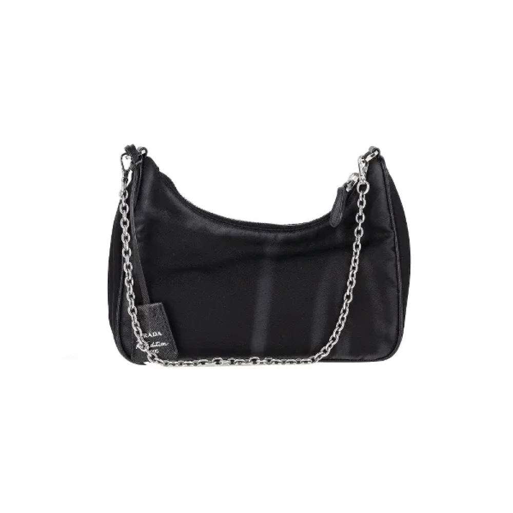 Prada Vintage Pre-owned Nylon prada-bags Black Dames