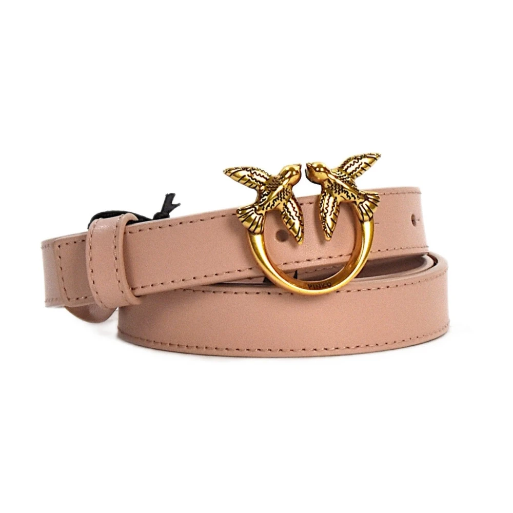 Pinko Damen Rosa Love Birds Gürtel