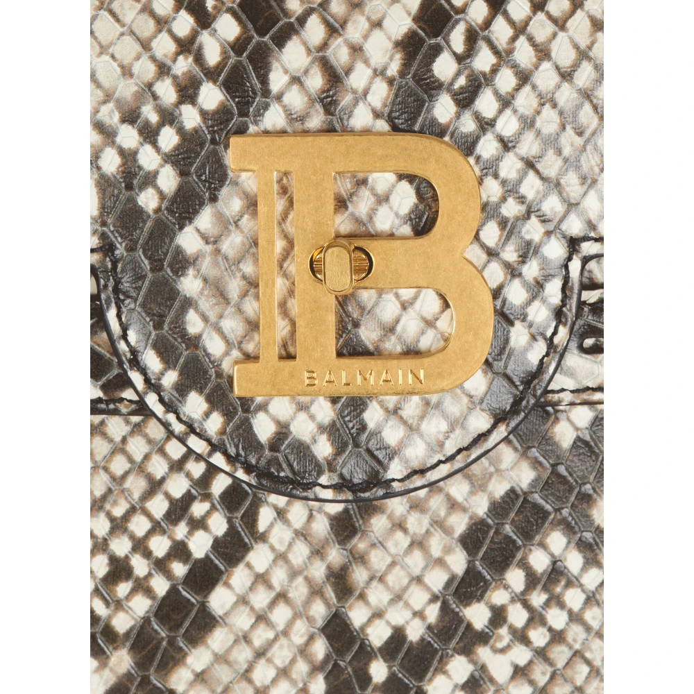 Balmain B-Buzz 23 tas van slangenleer-effect Brown Dames