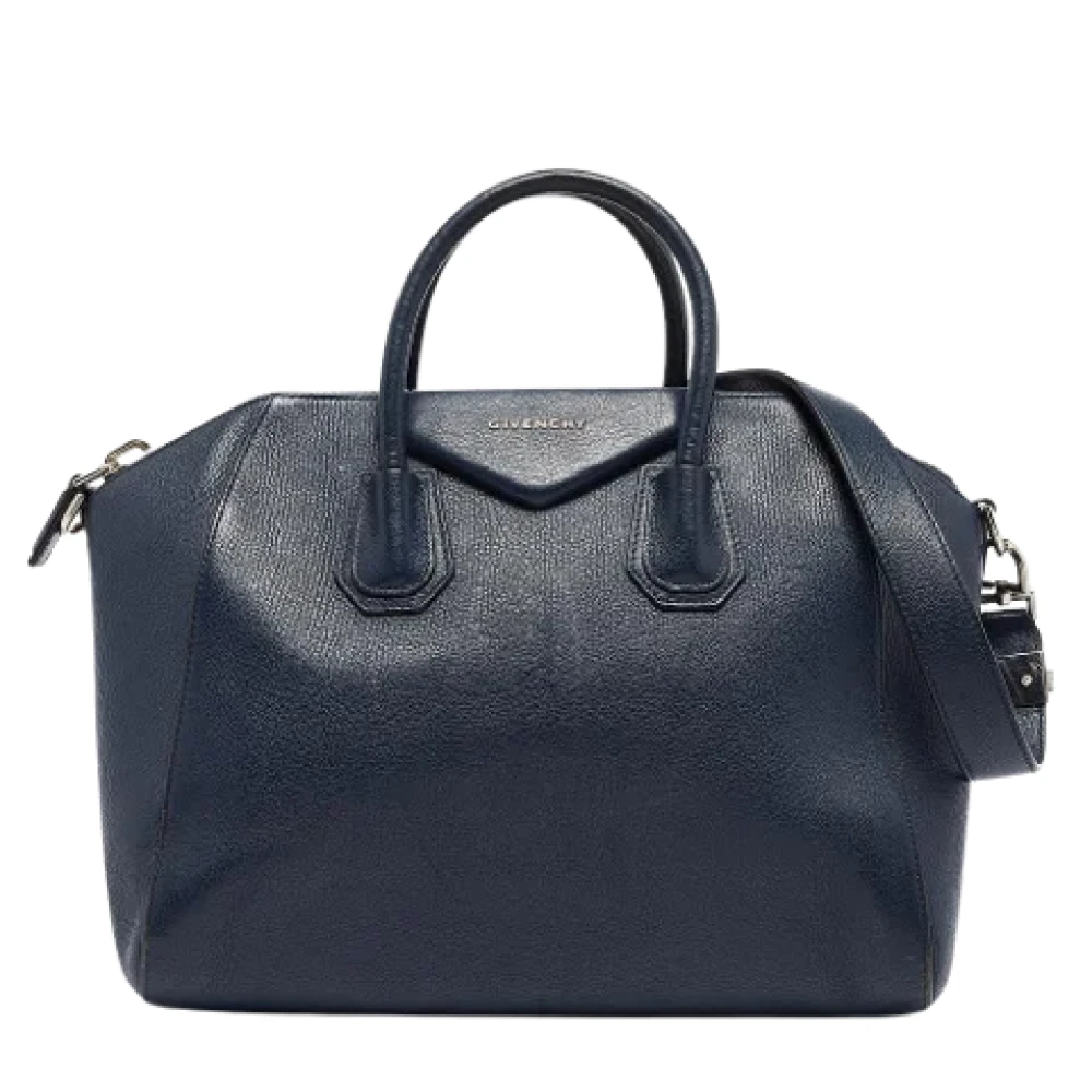 Givenchy Pre-owned Leather handbags Blue Dames