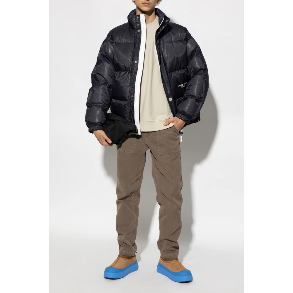 Stone Island Sweatshirt met logo Beige Heren