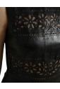 black-nylon-cut-out-a-line-dress
