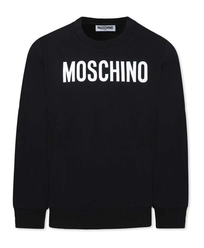 sweatshirt-noir-a-col-rond