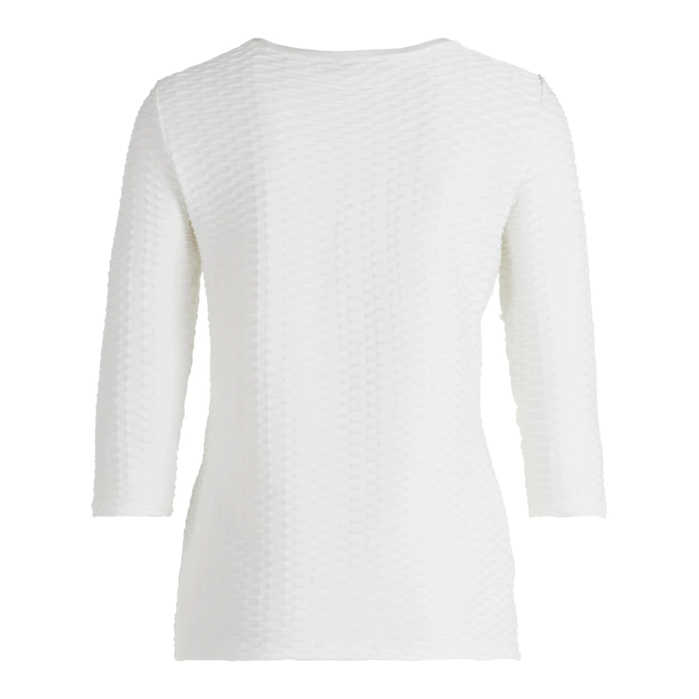 Betty Barclay Bloemen Basic Shirt met Ronde Hals Blue Dames