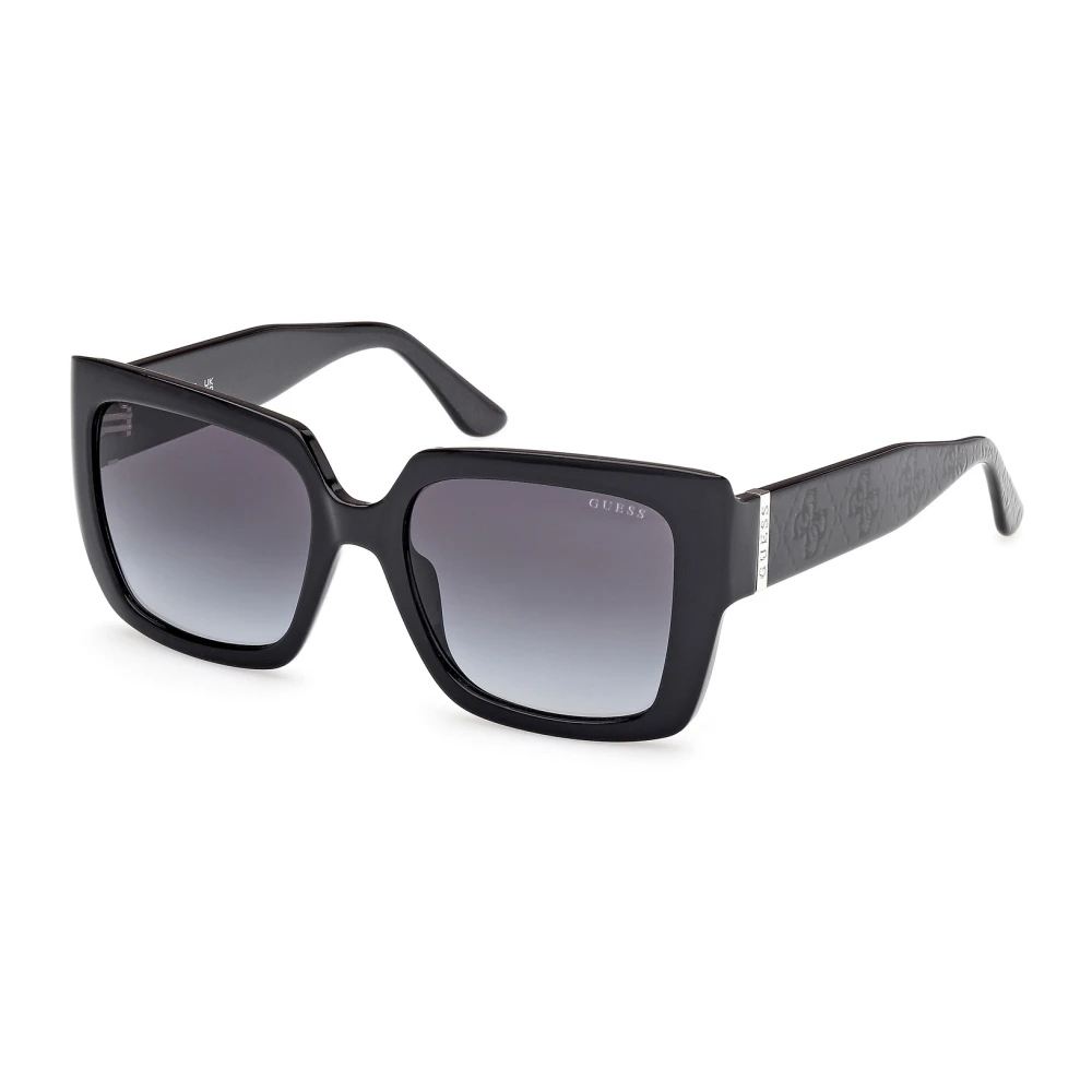 Guess Donna Nero Gu00200 01B Occhiali Da Sole Iniettato Fumo Squadrata Normale - Immagine 4