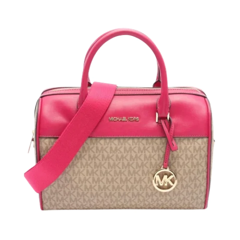 Michael Kors Pre-owned Coated canvas handbags Beige Dames