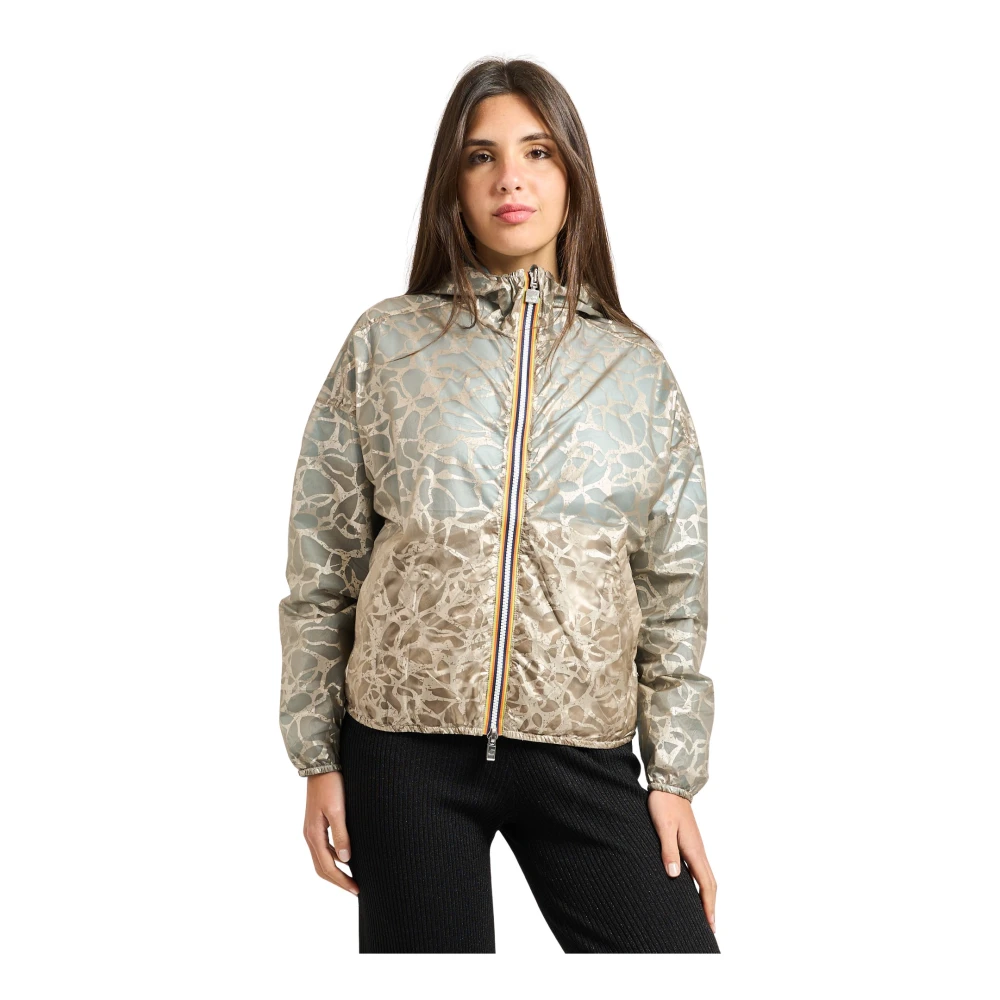 K-Way Damen Beige Jacken, Mgröße: