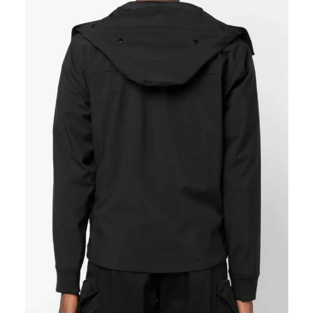 C.P. Company Zwarte Hoodie Jas Black Heren