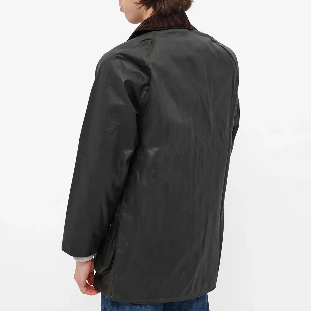 Barbour Stijlvolle gewaxte jas met katoenen voering Green Heren