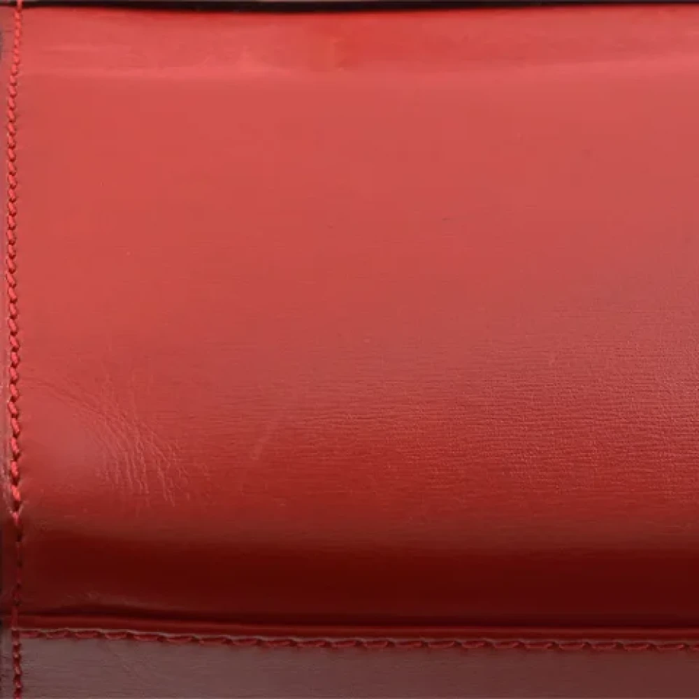 Celine Vintage Pre-owned Leather celine-bags Red Dames