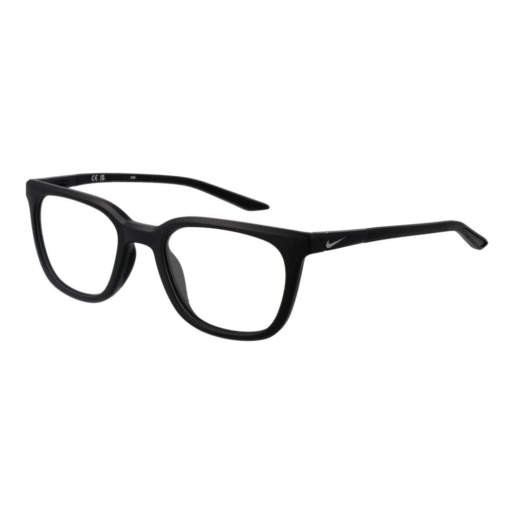 Nike Men's Black Glasses, One Size, Metal Optical Frames Square Style